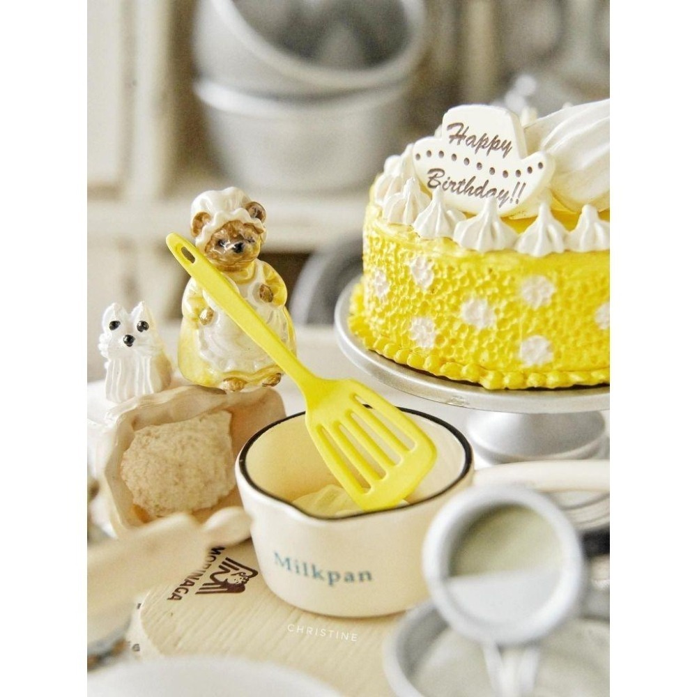 CZhouse 微縮 小熊廚師調味罐 鹽罐 糖罐 胡椒罐 袖珍-細節圖5