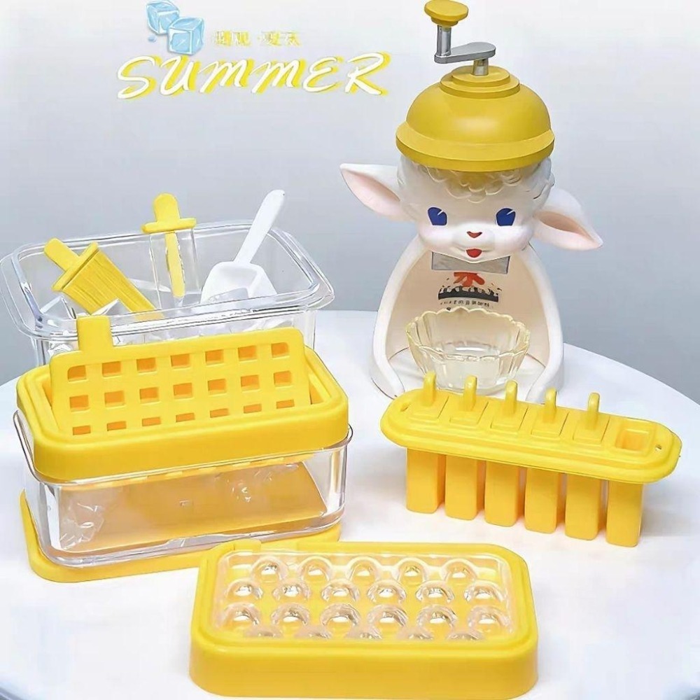 微縮 迷你 冰品 冰棒 冰塊 製冰盒 冰盒 熊熊 小熊 牛奶冰 草莓冰 米糕冰棒 芒果冰棒 香蕉冰棒 鳳梨冰 袖珍 食玩-細節圖4