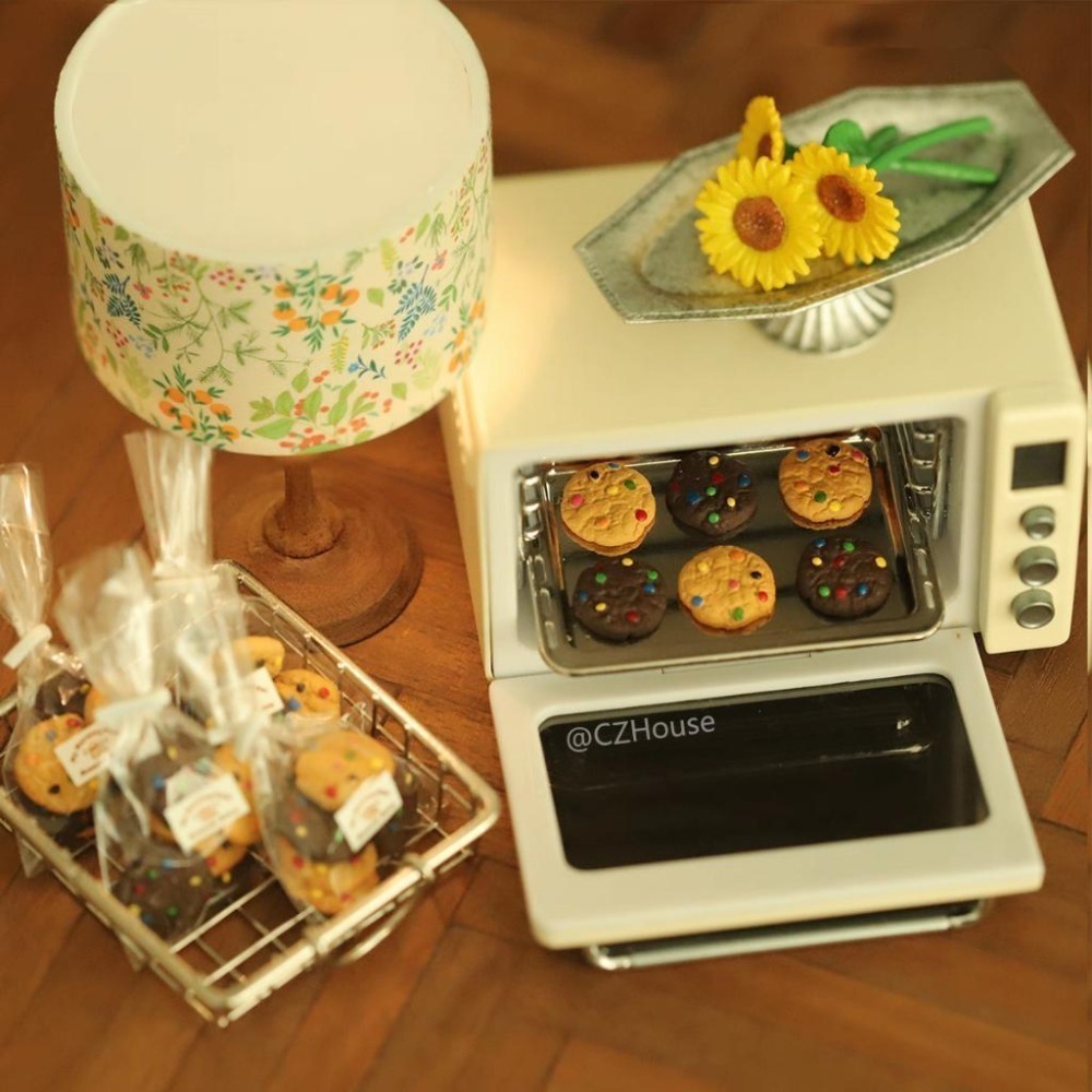 Czhouse 微縮 迷你 彩色巧克力豆餅乾 袖珍 食玩 盒玩-細節圖5