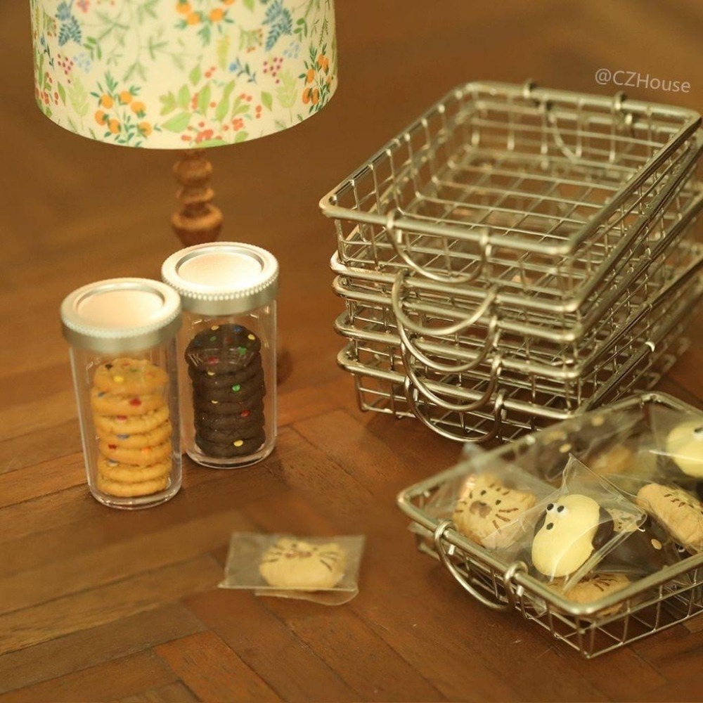 Czhouse 微縮 迷你 彩色巧克力豆餅乾 袖珍 食玩 盒玩-細節圖7