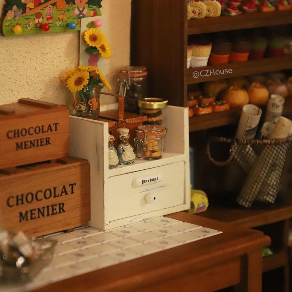 Czhouse 微縮 向日葵 袖珍 玩具 盒玩 食玩-細節圖2