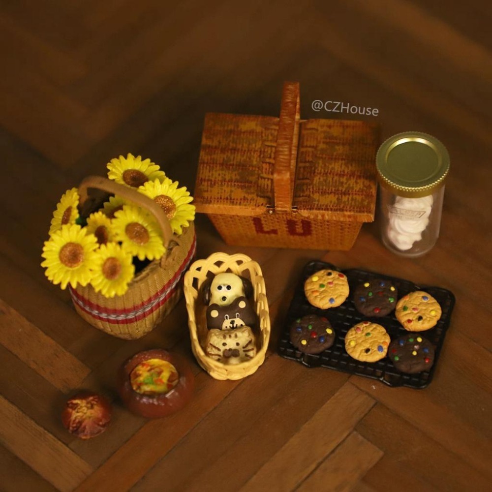 Czhouse 微縮 向日葵 袖珍 玩具 盒玩 食玩-細節圖3