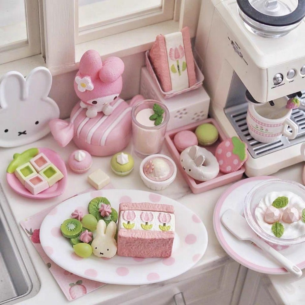 微縮 迷你 絲果兔兔醬 絲果兔兔 三明治 水果三明治 絲果兔 食玩 袖珍-細節圖3