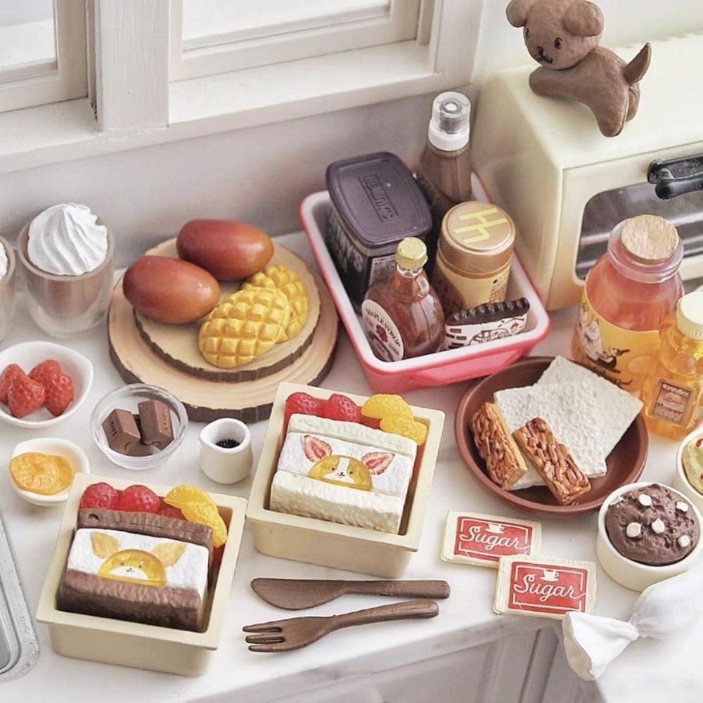 微縮 迷你 絲果兔兔醬 絲果兔兔 三明治 水果三明治 絲果兔 食玩 袖珍-細節圖4