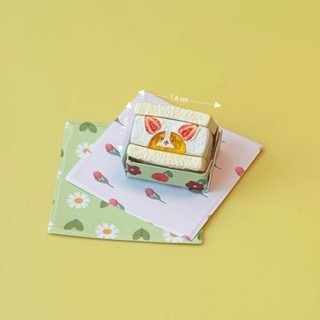 微縮 迷你 絲果兔兔醬 絲果兔兔 三明治 水果三明治 絲果兔 食玩 袖珍-規格圖4