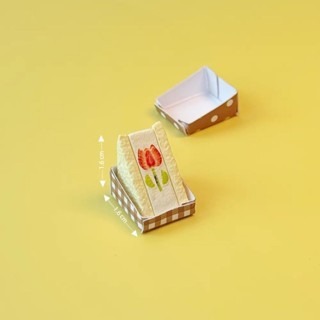 微縮 迷你 絲果兔兔醬 絲果兔兔 三明治 水果三明治 絲果兔 食玩 袖珍-規格圖4