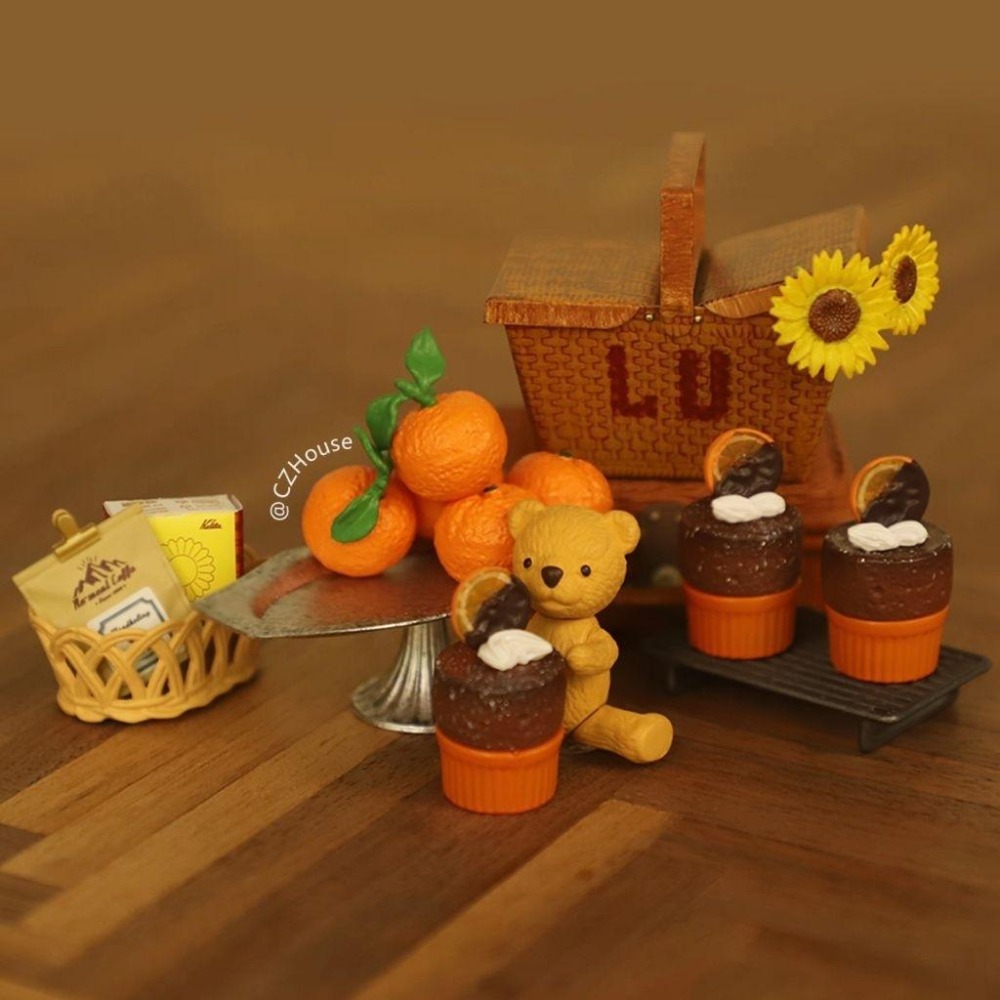 微縮 czhouse 舒芙蕾 原味 巧克力 抹茶 袖珍 食玩-細節圖2