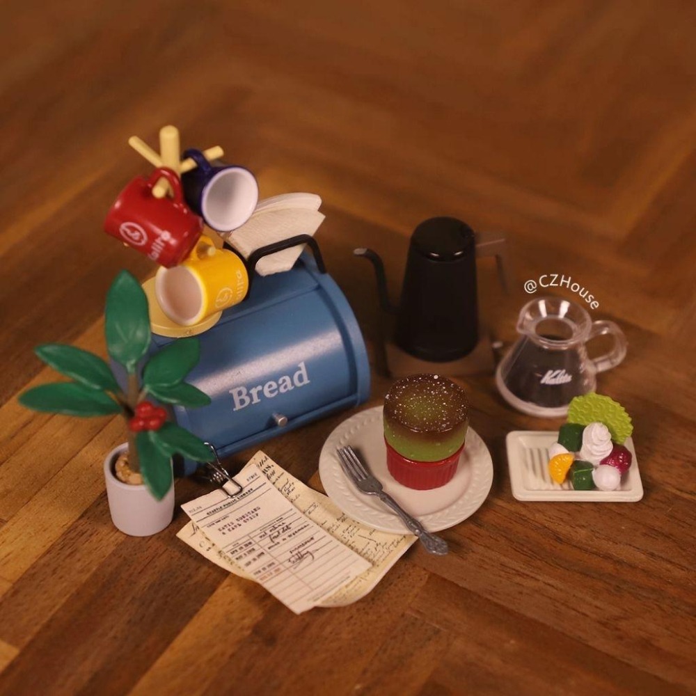 微縮 czhouse 舒芙蕾 原味 巧克力 抹茶 袖珍 食玩-細節圖3