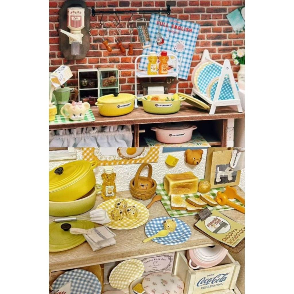 微縮 絲果兔兔醬 絲果兔 絲果兔兔 仿鐵鍋 仿琺瑯鍋 迷你 袖珍 食玩-細節圖2