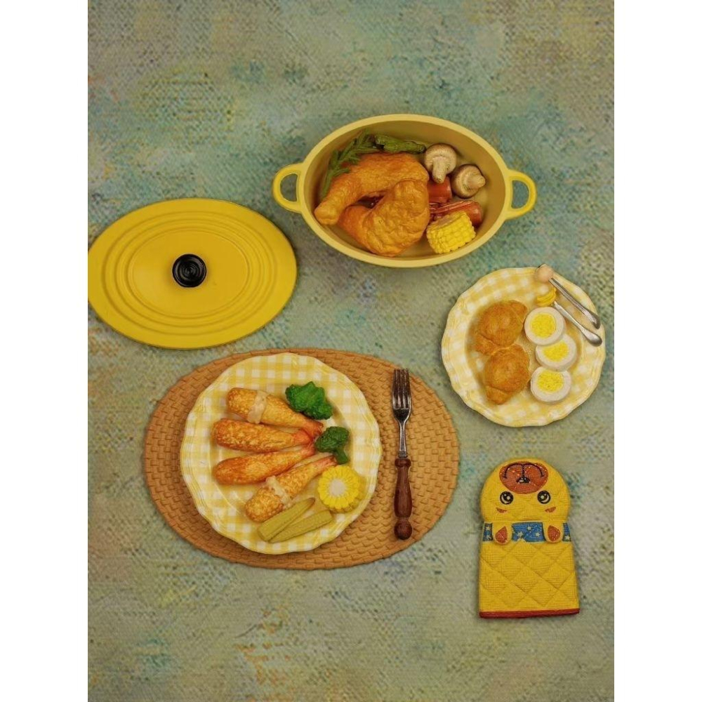 微縮 絲果兔兔醬 絲果兔 絲果兔兔 仿鐵鍋 仿琺瑯鍋 迷你 袖珍 食玩-細節圖4