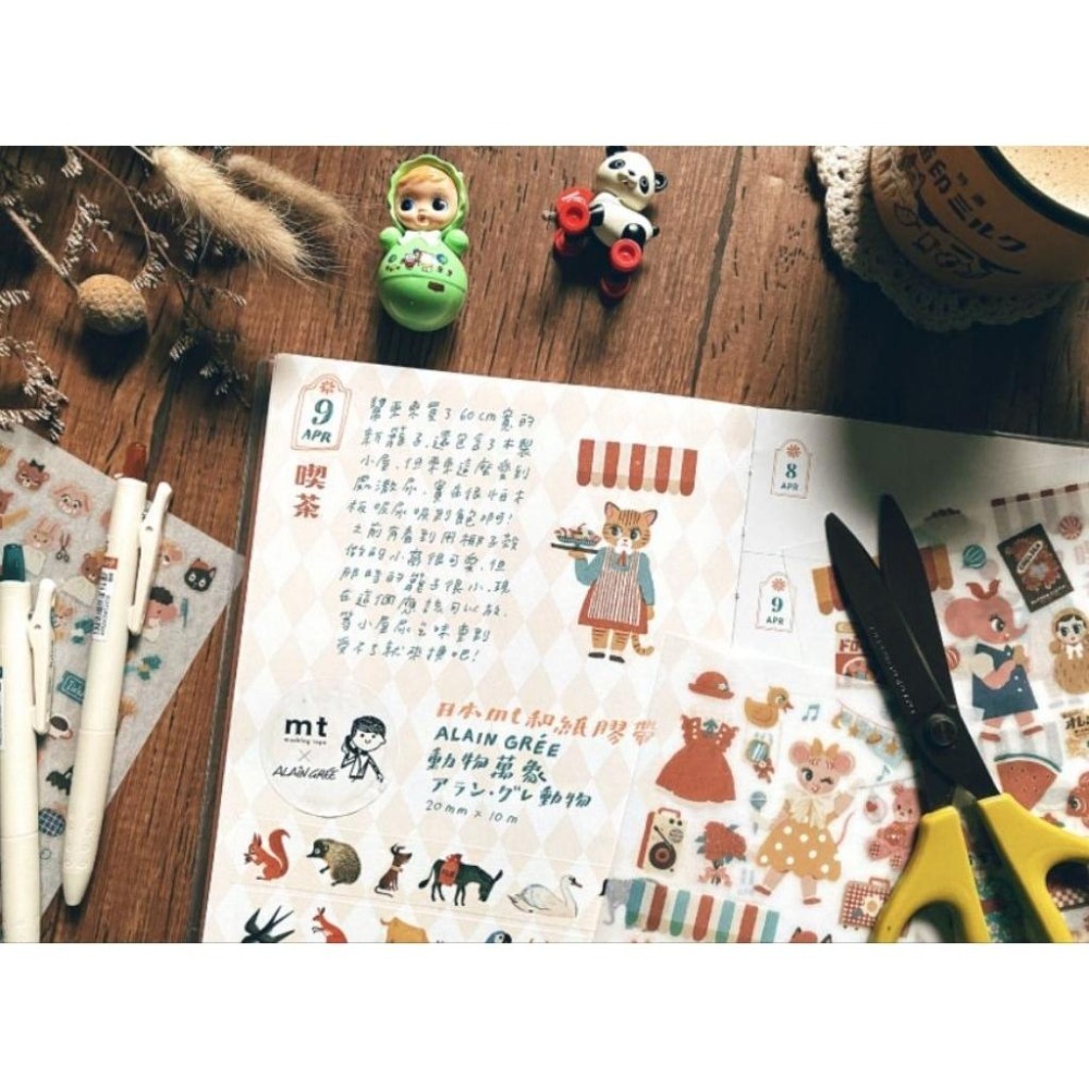 迪夢奇 Dimanche 感壓貼 昭和 祭典 咖啡廳 喫茶館 手帳貼紙 貼紙 裝飾-細節圖5