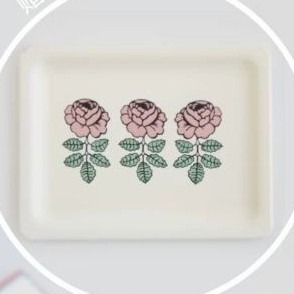 czhouse 微縮 袖珍 玫瑰餐盤 托盤 昭和兔 復古小羊 昭和狗 昭和羊 動物餐具 托盤 迷你玩具-規格圖4