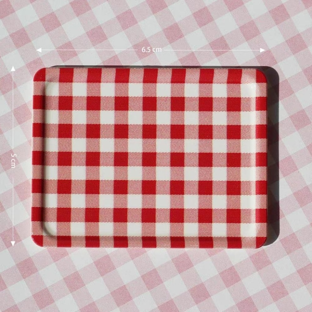 czhouse 微縮 袖珍 玫瑰餐盤 托盤 昭和兔 復古小羊 昭和狗 昭和羊 動物餐具 托盤 迷你玩具-規格圖4