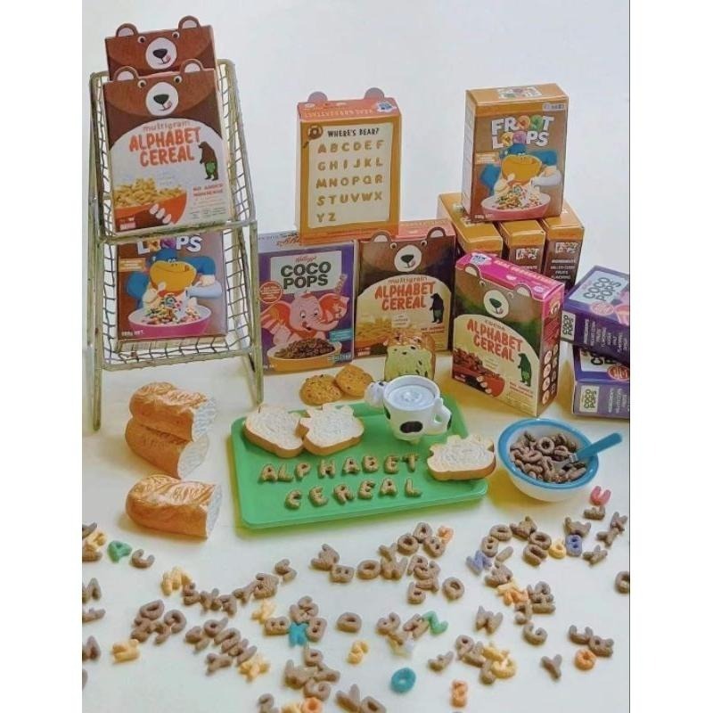 UES 有意思玩具 麥片 字母麥片 數字麥片 麥片盒 迷你麥片 微縮 袖珍 食玩-細節圖2