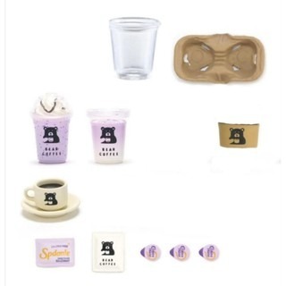 ues 咖啡日記 彩虹咖啡杯 動物杯 有意思迷你玩具 微縮 袖珍 迷你-規格圖8
