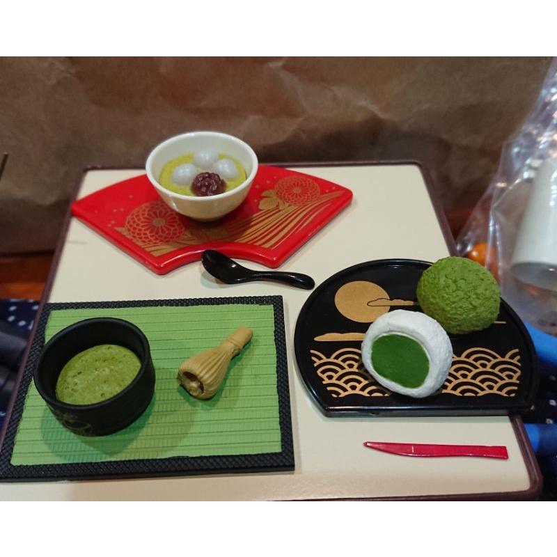 四組合售 re-ment 抹茶日式甜點 盒玩 二手+未拆袋-細節圖4