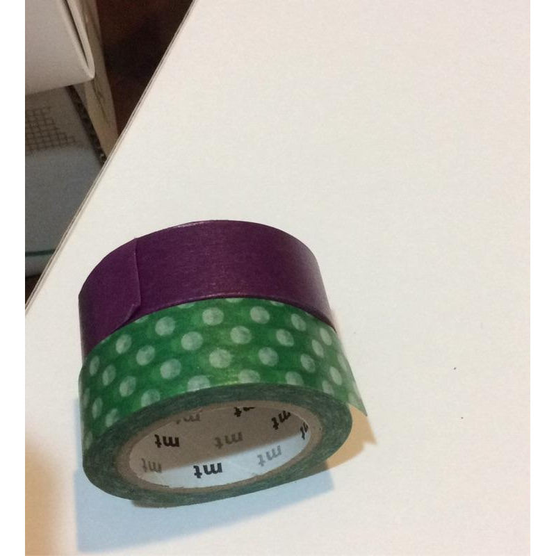 M mt 限定 杜若 綠點 紙膠帶-細節圖2