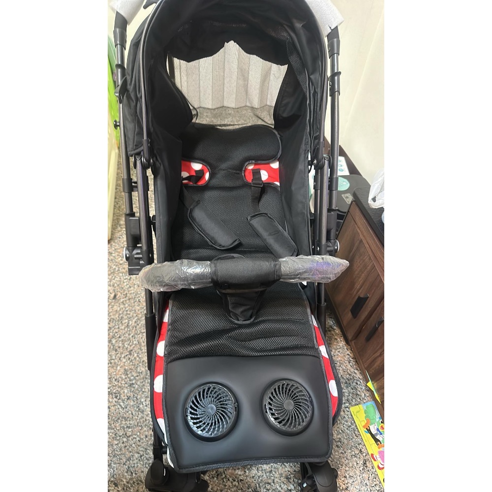 台灣現貨🦄雙機電風扇‼️一定比較涼☝️涼墊風扇、寶寶在也不怕流汗👍可機洗-細節圖4