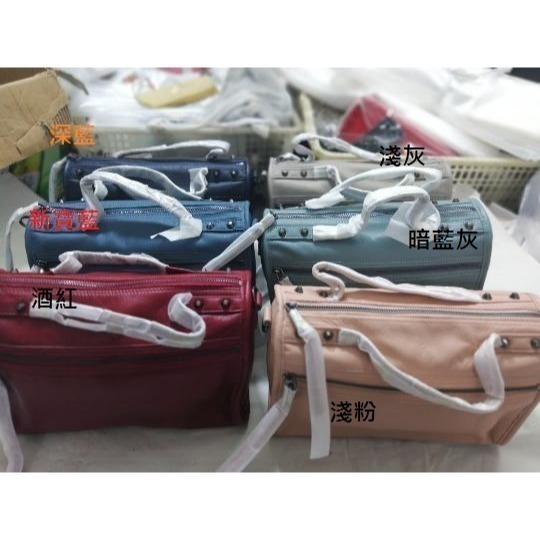 慵懶午後韓版小羊皮鉚釘包(小款)-細節圖4