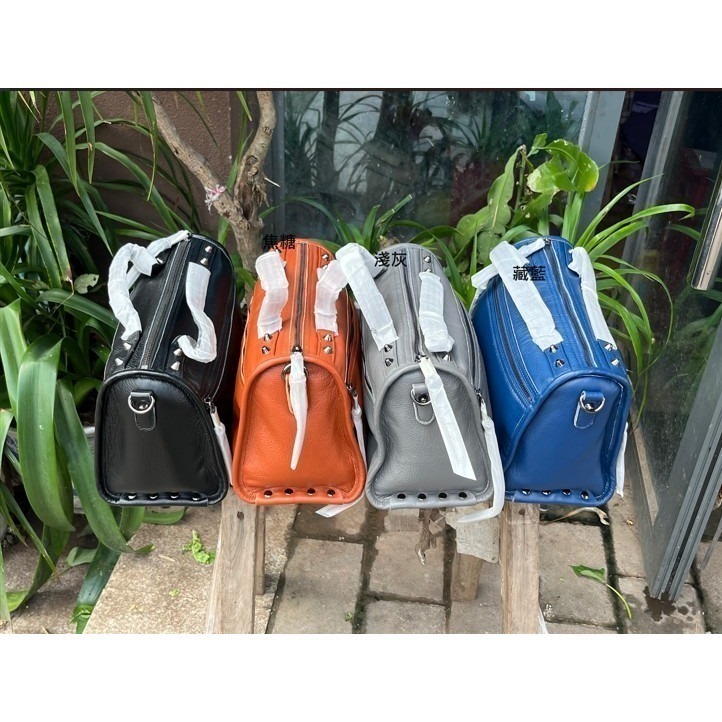 慵懶午後韓版小羊皮鉚釘包(小款)-細節圖5