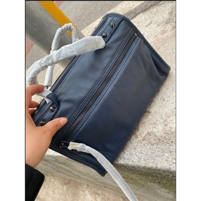 慵懶午後韓版小羊皮鉚釘包(小款)-細節圖6