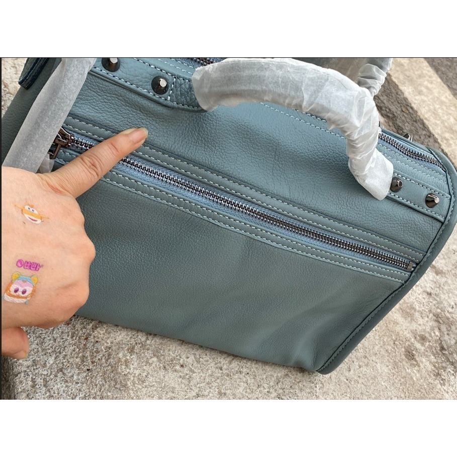 慵懶午後韓版小羊皮鉚釘包(小款)-細節圖8