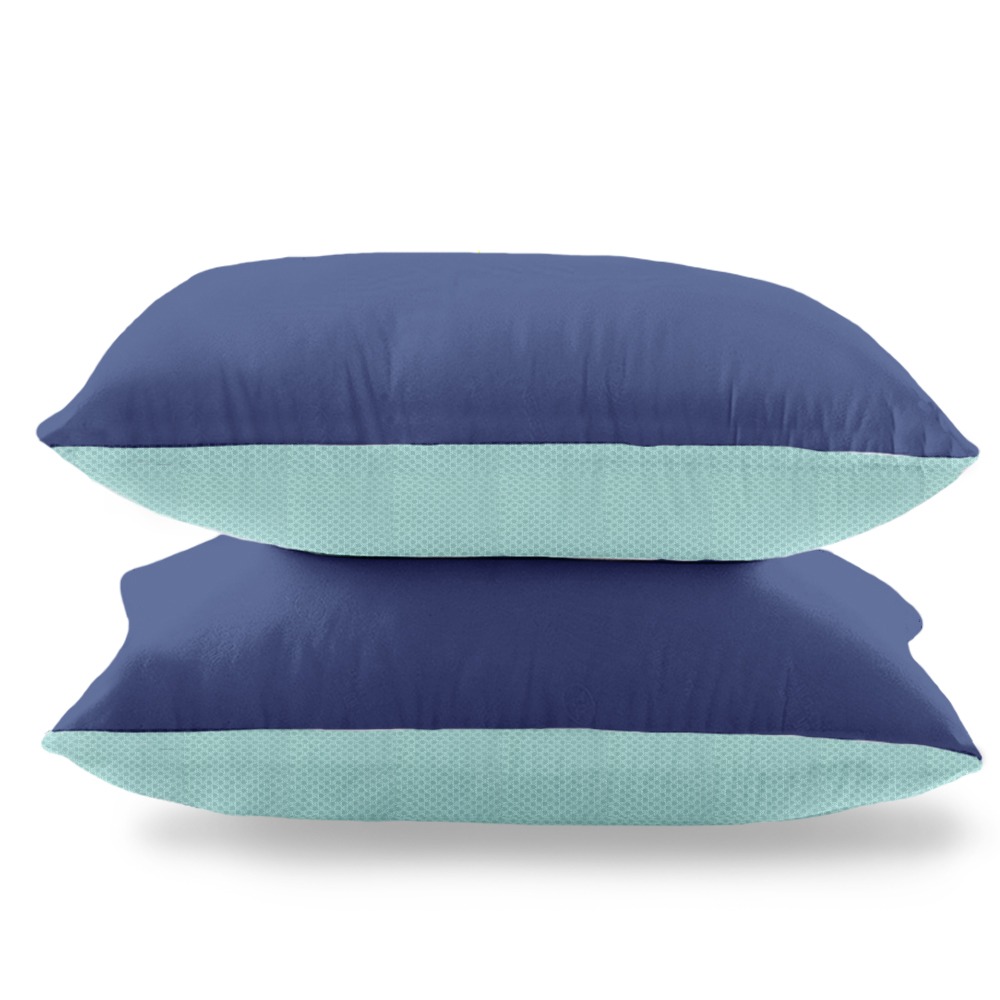 【CERES 席瑞絲】雙色馬卡龍系列。吸濕排汗涼感透氣枕/深藍色(枕頭/透氣枕/纖維枕)(B0094-B)-細節圖2
