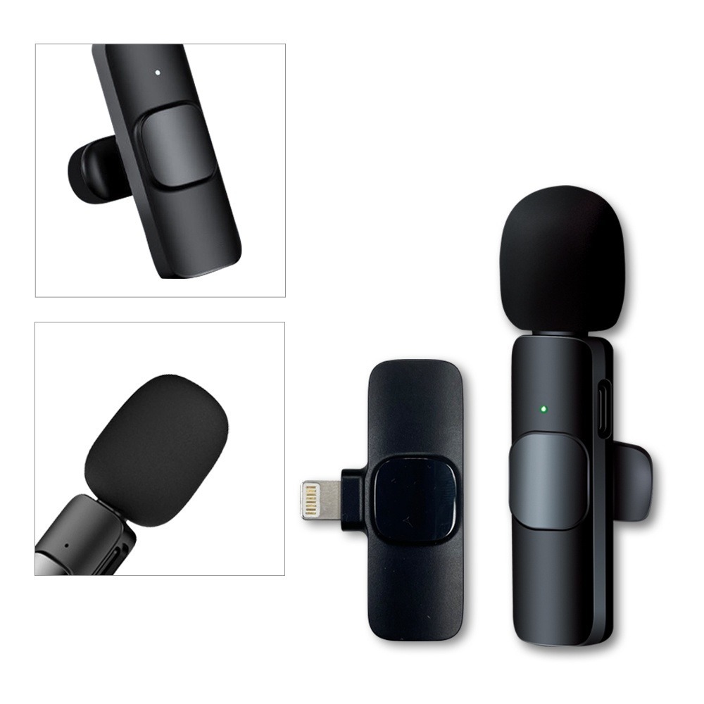 新韻收藏家 台灣現貨 隨插即用 直播麥克風 手機收音器錄音 Type-c/iphone接口 領夾式麥克風 一對二無線麥克-細節圖2