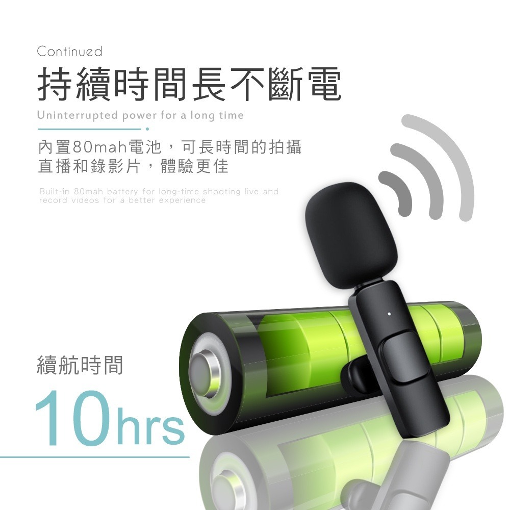 新韻收藏家 台灣現貨 隨插即用 直播麥克風 手機收音器錄音 Type-c/iphone接口 領夾式麥克風 一對二無線麥克-細節圖9