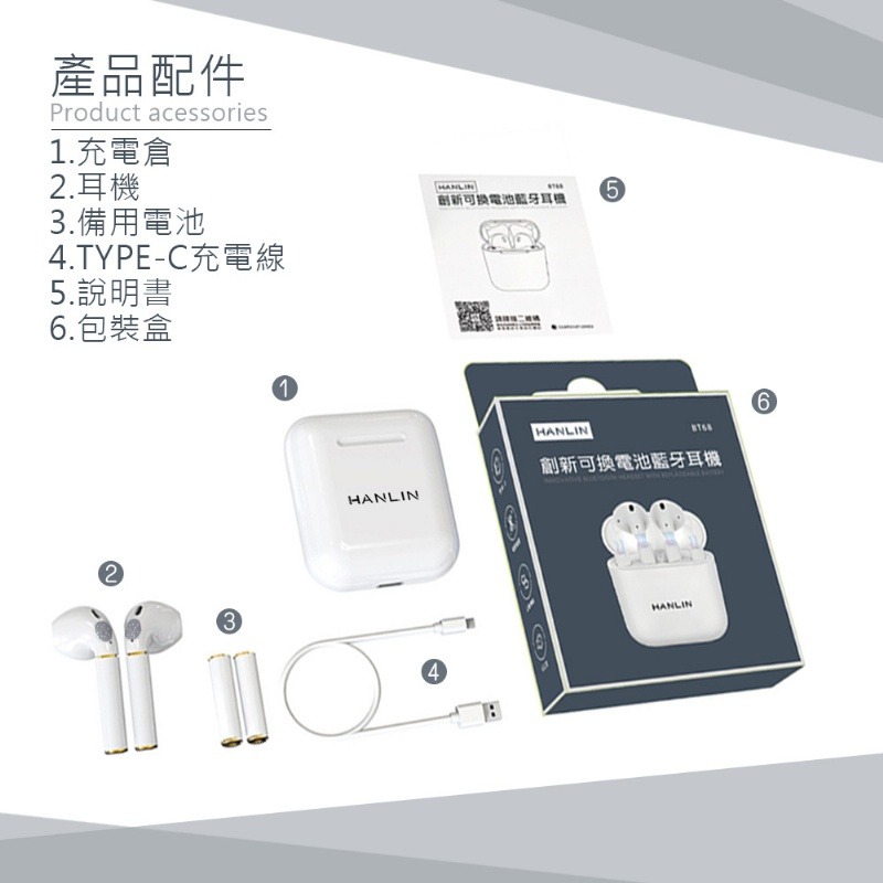 藍牙耳機真無線 入耳式 運動降噪遊戲 超長續航可換電池 磁吸換電 一秒滿電 連續播放100小時  原廠 藍芽耳機-細節圖3