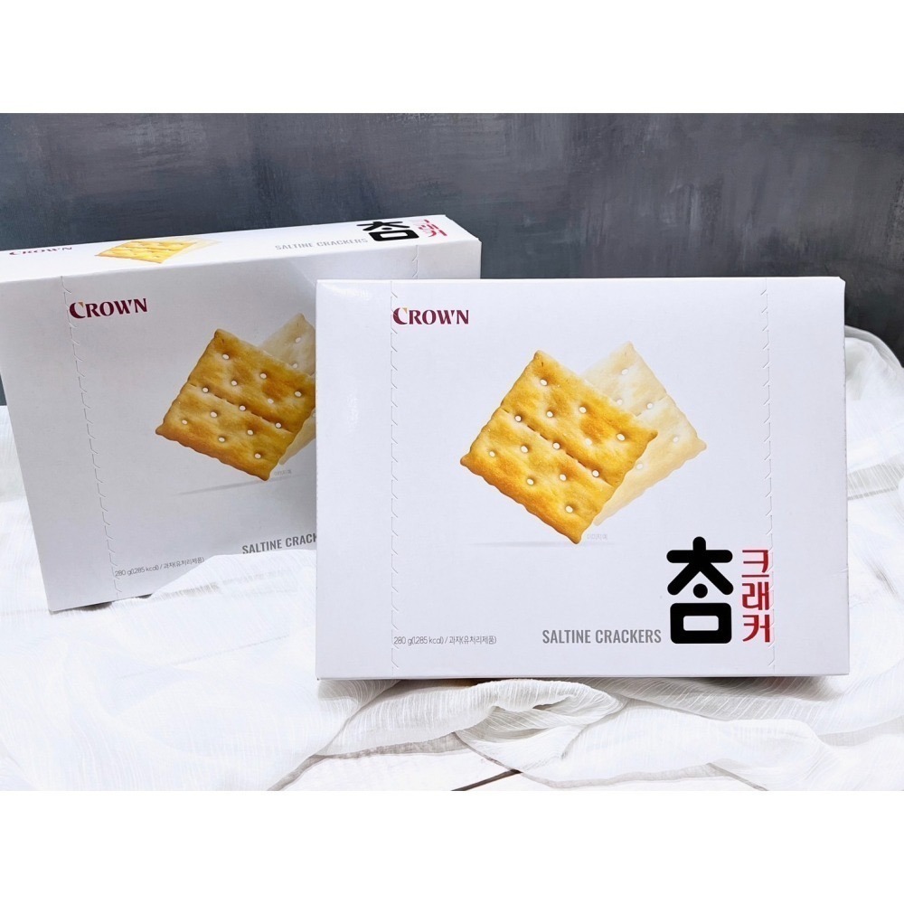 韓貨舖子🇰🇷 韓國 Crown 皇冠 蘇打餅乾 蘇打餅-細節圖2