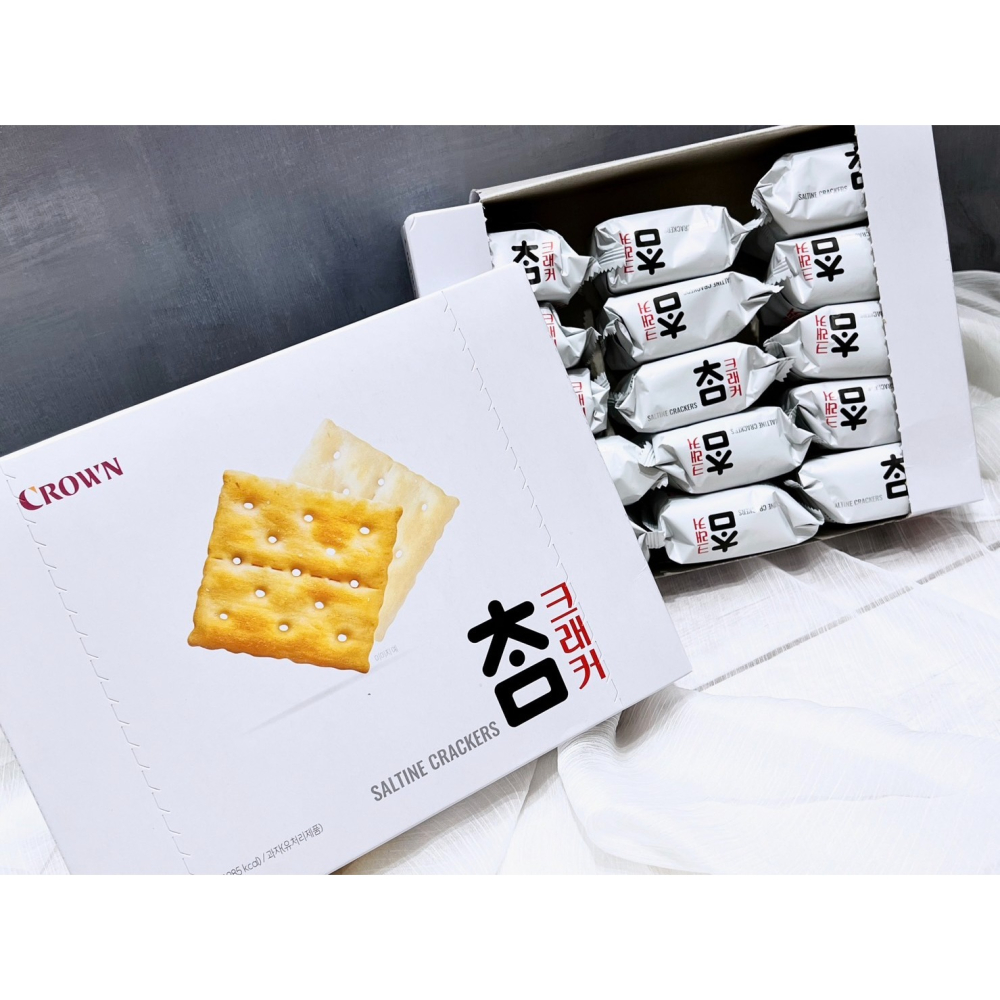 韓貨舖子🇰🇷 韓國 Crown 皇冠 蘇打餅乾 蘇打餅-細節圖4