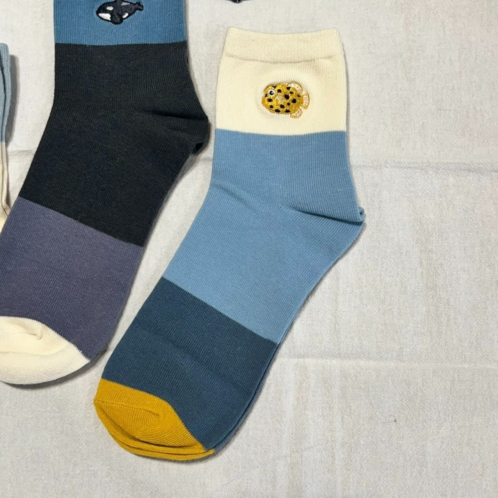 「海洋生物刺繡襪」花蓮日日 Hualiendaily-細節圖6