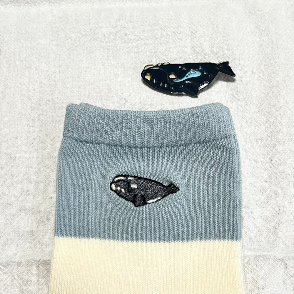 「海洋生物刺繡襪」花蓮日日 Hualiendaily-細節圖7
