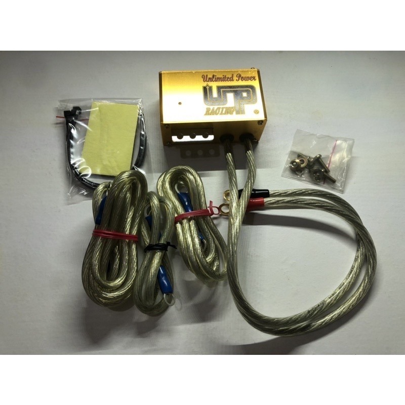 【Max魔力生活家】 台灣賣家 日本原裝 UP RACING 逆電流 含 負極接地線 銀色 金色 藍色 (賠售出清價)-細節圖4