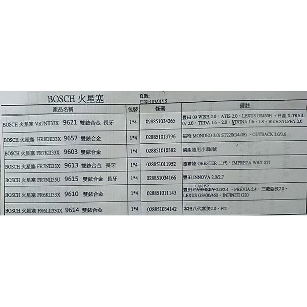 【Max魔力生活家】 台灣賣家 BOSCH 雙銥合金火星塞 (單入350元)特價中~可刷卡(歡迎發問規格)-細節圖3
