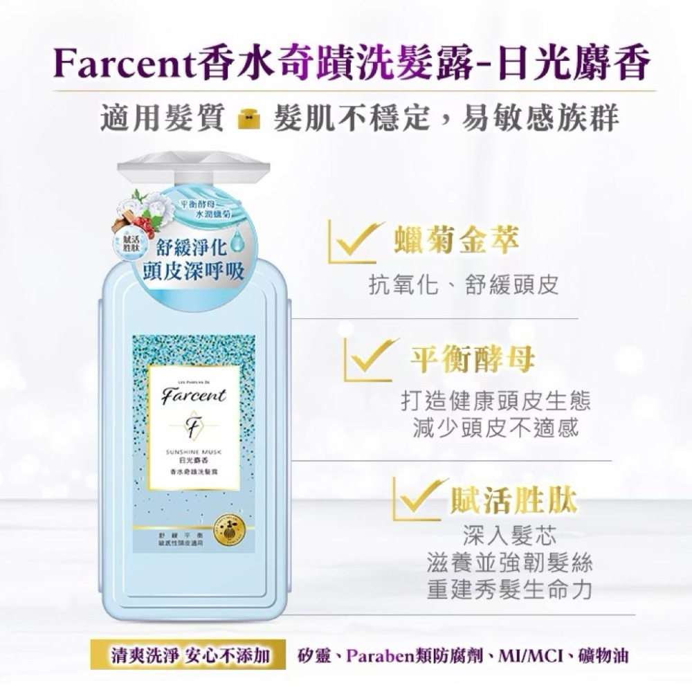 【Max魔力生活家】隔日到貨 Farcent 花仙子 香水奇蹟 護髮素 洗髮露 護髮乳 水感修護 蓬鬆柔順 同名花語-細節圖7