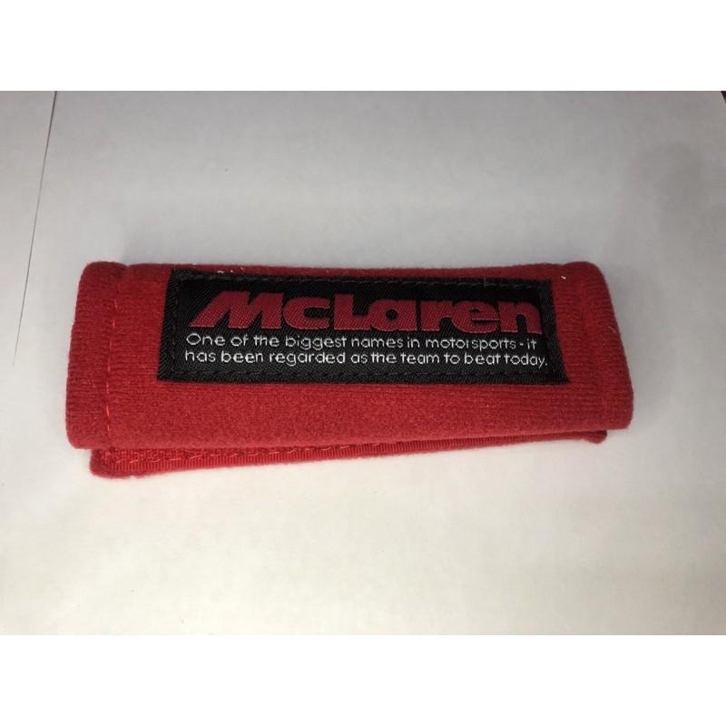 【Max魔力生活家】MCLAREN 手煞車護套 / 方向盤護套 / 車門把護套 (一組二入) 黑紅色 (超低價)-細節圖2
