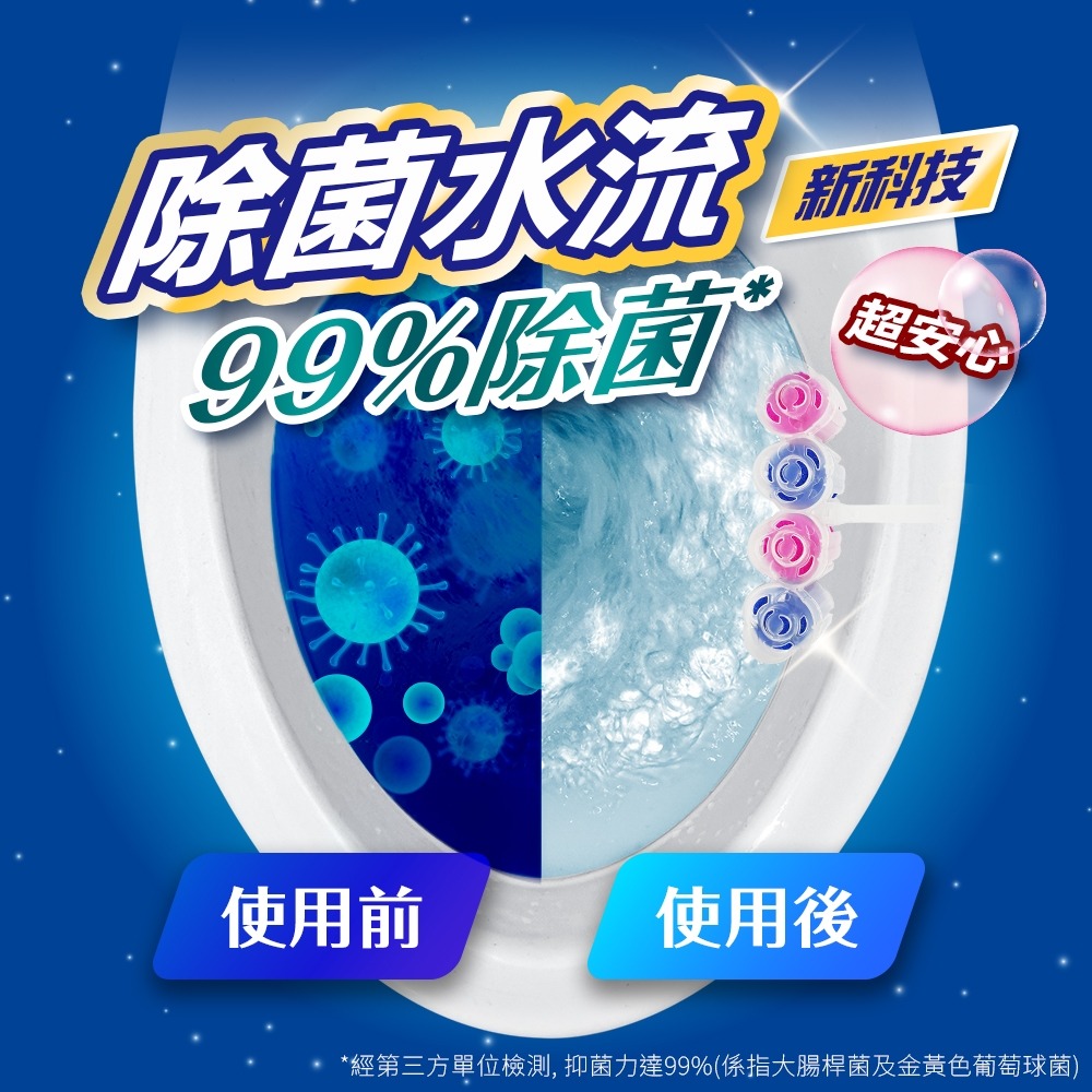 【Max魔力生活家】花仙子 去味大師 馬桶吊掛潔廁球 繽紛花果香 怡人清香 馬桶吊掛球60gX2入-細節圖5