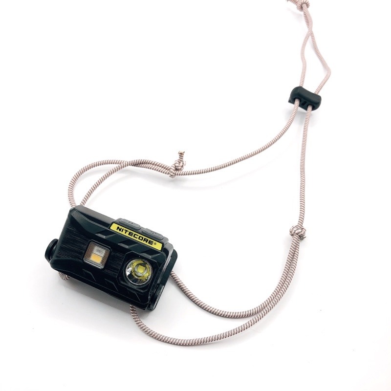 登山 露營 輕量化 頭燈 Nitecore nu25 nu20頭燈改造 彈力線 頭燈 diy材料包 （附教學）-細節圖2