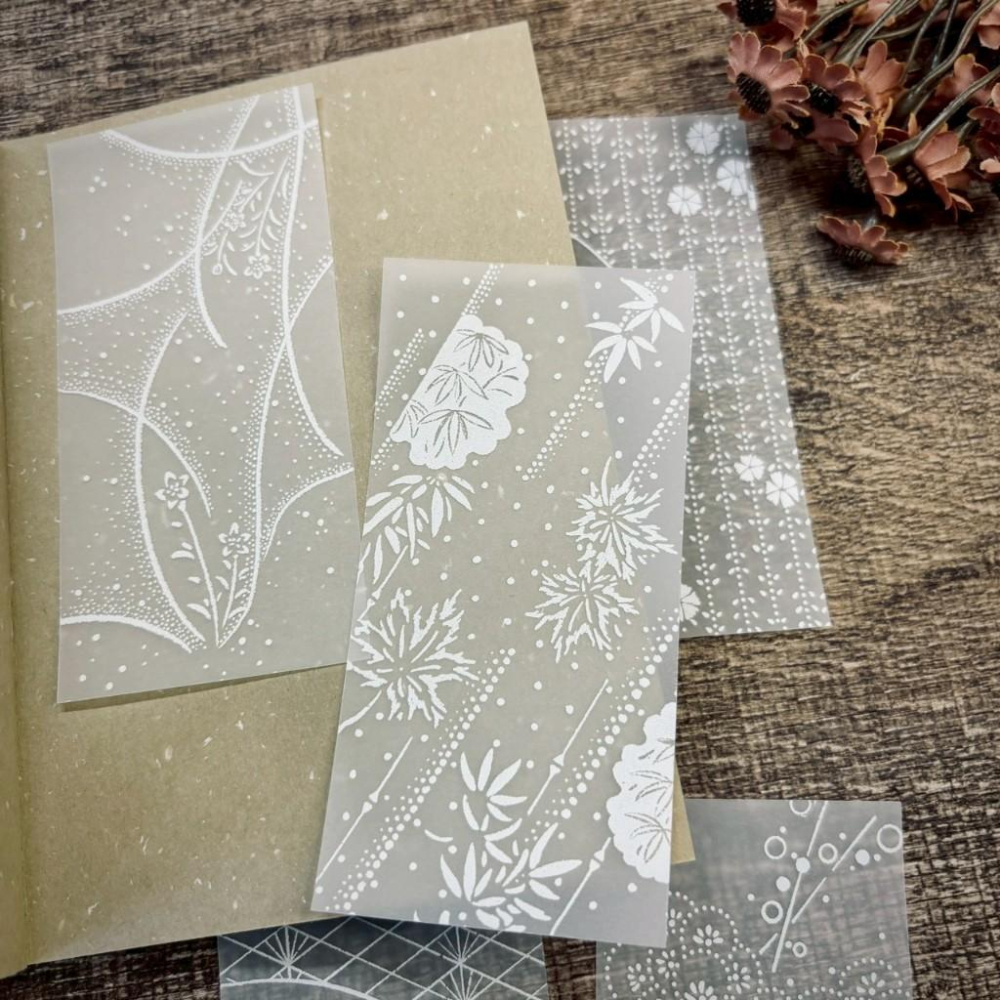 [好築藝創作]Hana Palette-Spring  日式窗花調色盤-春｜描圖紙便箋 拼貼素材-細節圖3