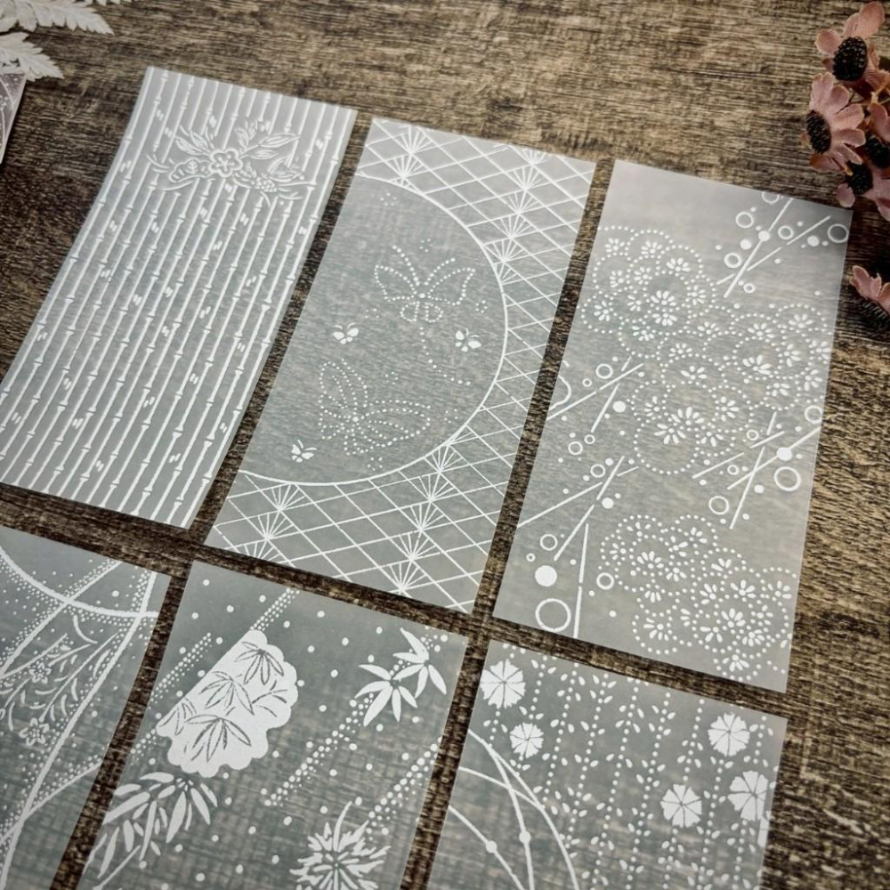 [好築藝創作]Hana Palette-Spring  日式窗花調色盤-春｜描圖紙便箋 拼貼素材-細節圖4