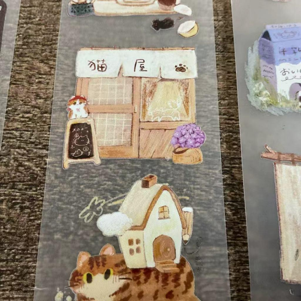 嗨賴 x 魚餅｜任意門貓貓｜分裝紙膠帶-細節圖6