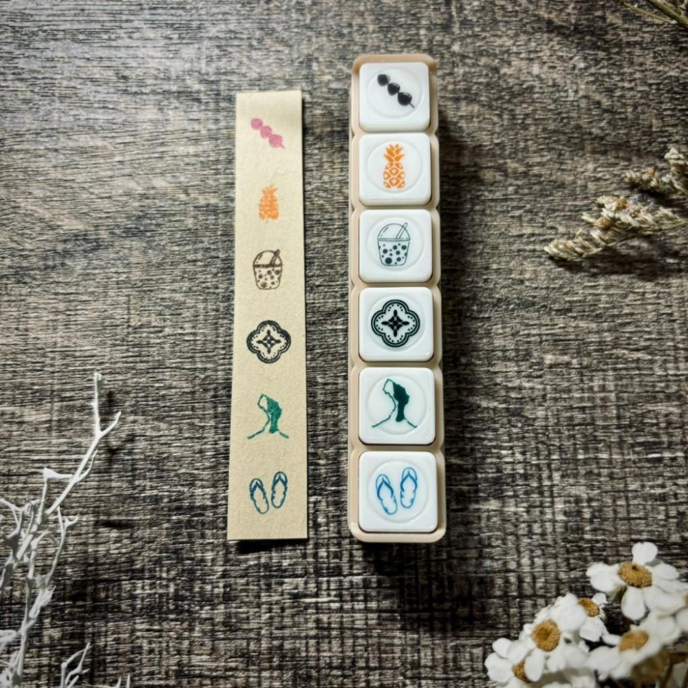 [好築藝創作]壓壓浸透印/連續章-台灣特色.貓咪掌印-細節圖2