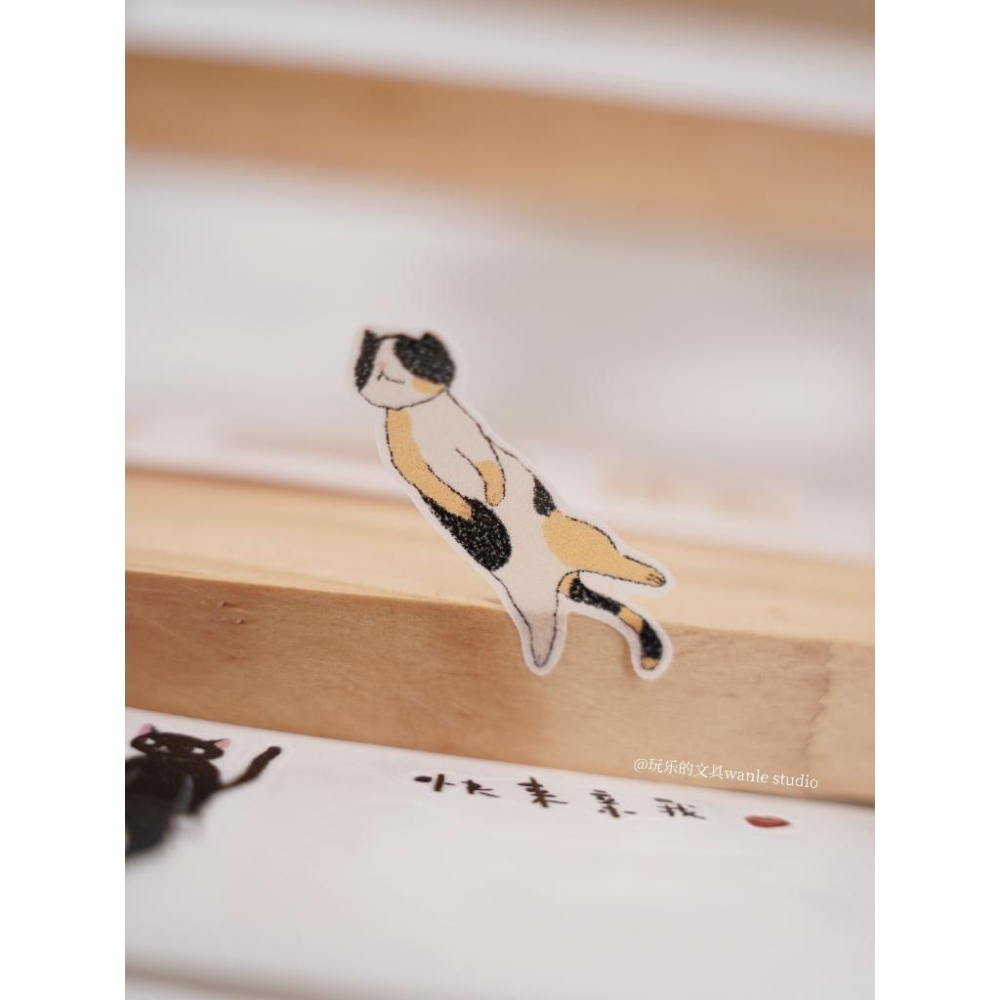 玩樂的文具 |一架大梯子 喵喵喵|分裝紙膠帶-細節圖8