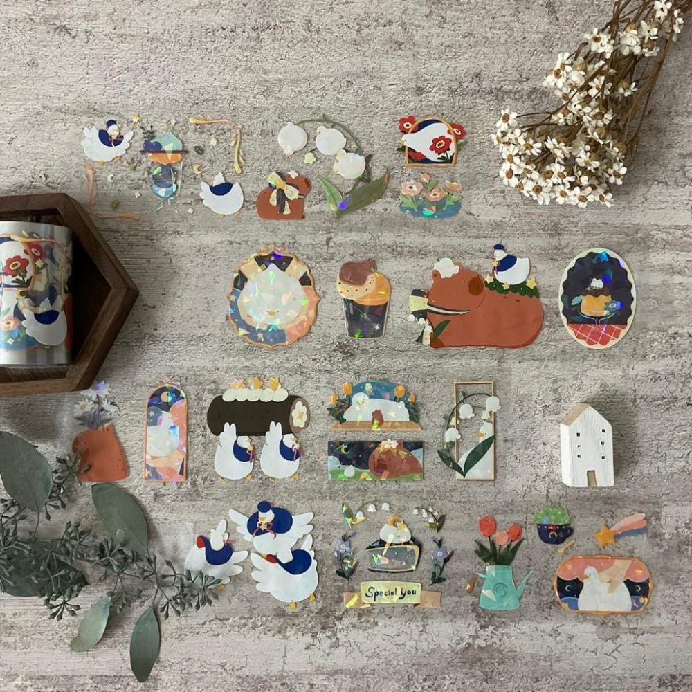 米乾｜DAY 730 /Once upon a time｜ 分裝紙膠帶-細節圖2