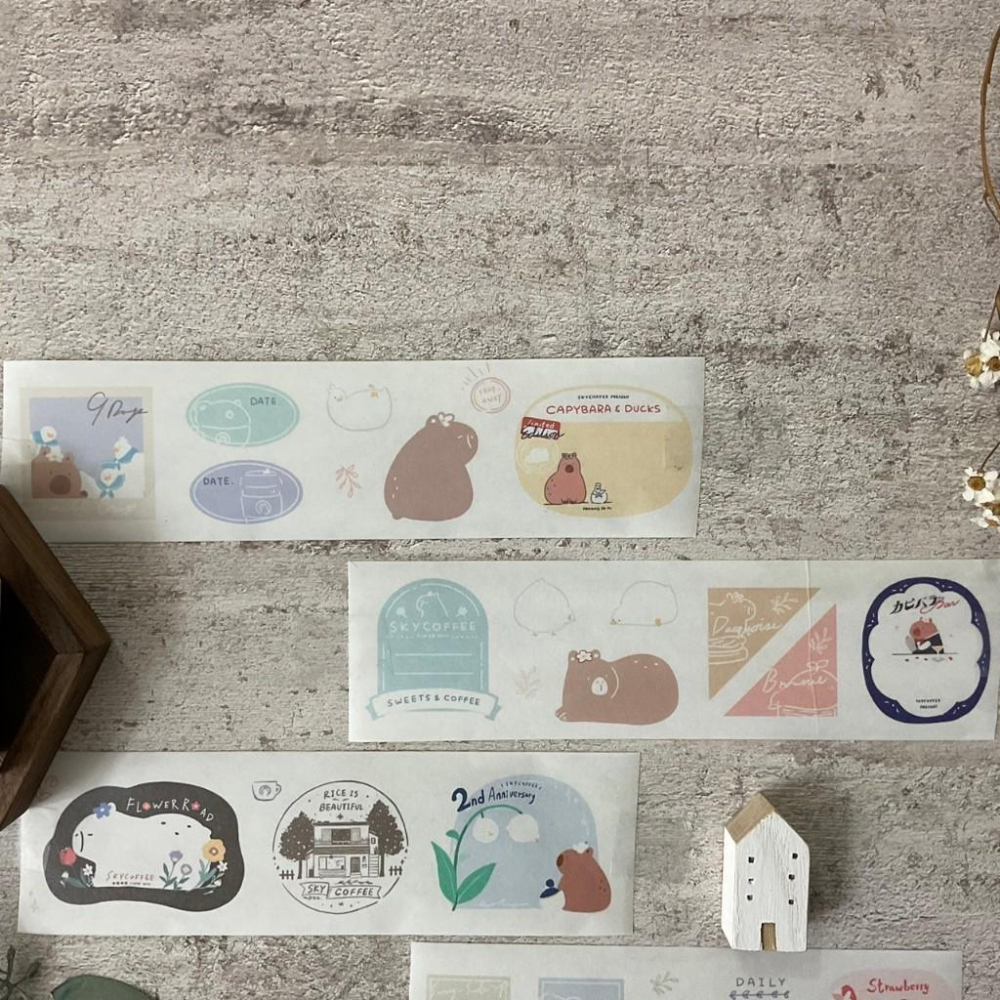 米乾｜DAY 730 /Once upon a time｜ 分裝紙膠帶-細節圖5