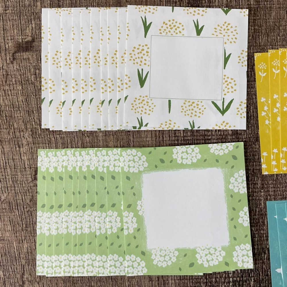 日本 星燈社｜memo紙 花與鳥 方形｜一組5款-細節圖2