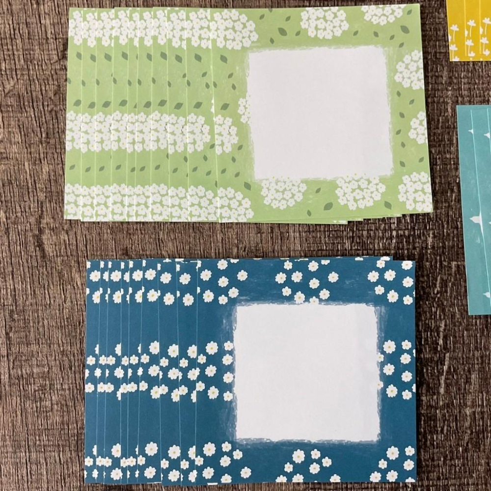 日本 星燈社｜memo紙 花與鳥 方形｜一組5款-細節圖3