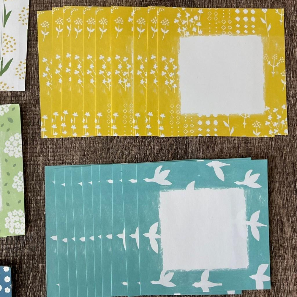 日本 星燈社｜memo紙 花與鳥 方形｜一組5款-細節圖4